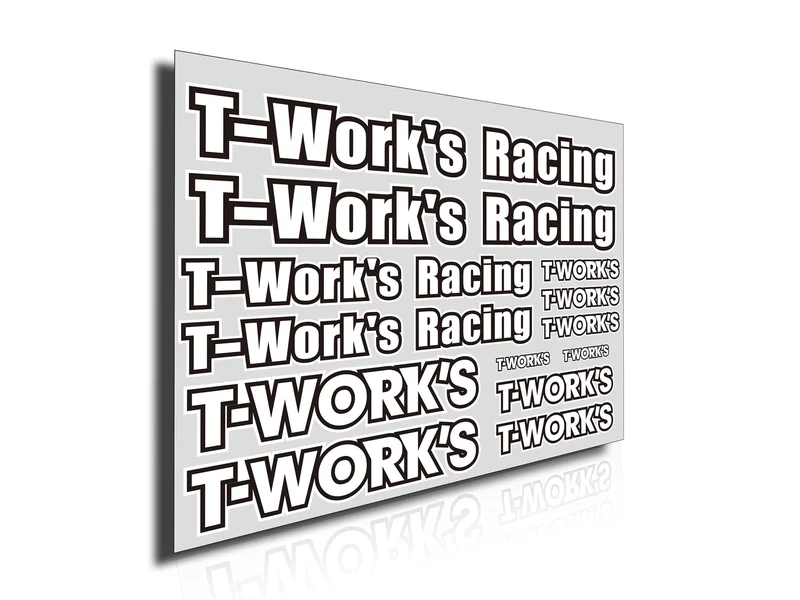 TS-039B T-Work's Team White Decal B