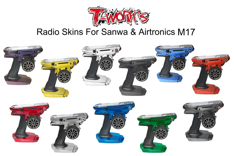 TS-044M Mirror Chrome Radio Skin Sticker For Sanwa & Airtronics M17 4colors