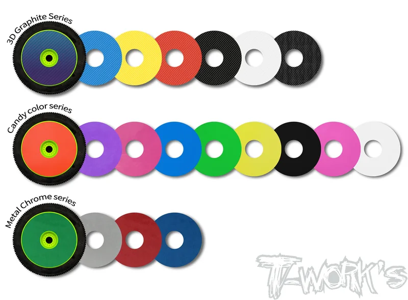 TS-061 Truggy Rims Sticker 12pcs. (9colors.)