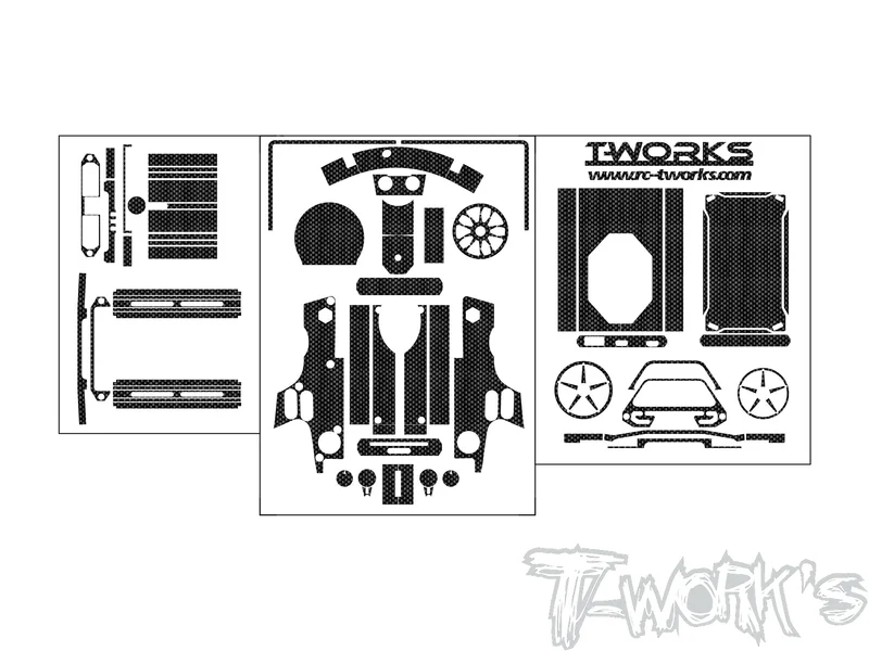 TS-065 Shiny Graphite Sticker ( For Flysky NB4 Pro / NB4 Pro+ )