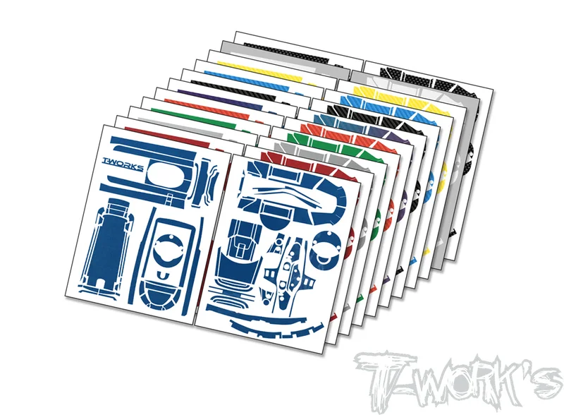 TS-066M Metal Chrome Radio Skin Sticker ( For Futaba T10PX ) 4 Colors