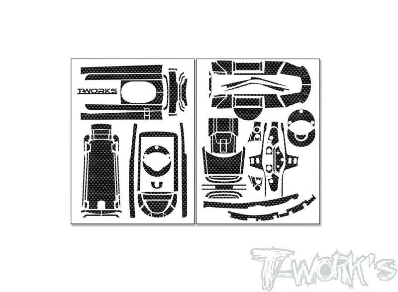 TS-067Shiny Graphite Radio Skin Sticker ( For Futaba T10PX )
