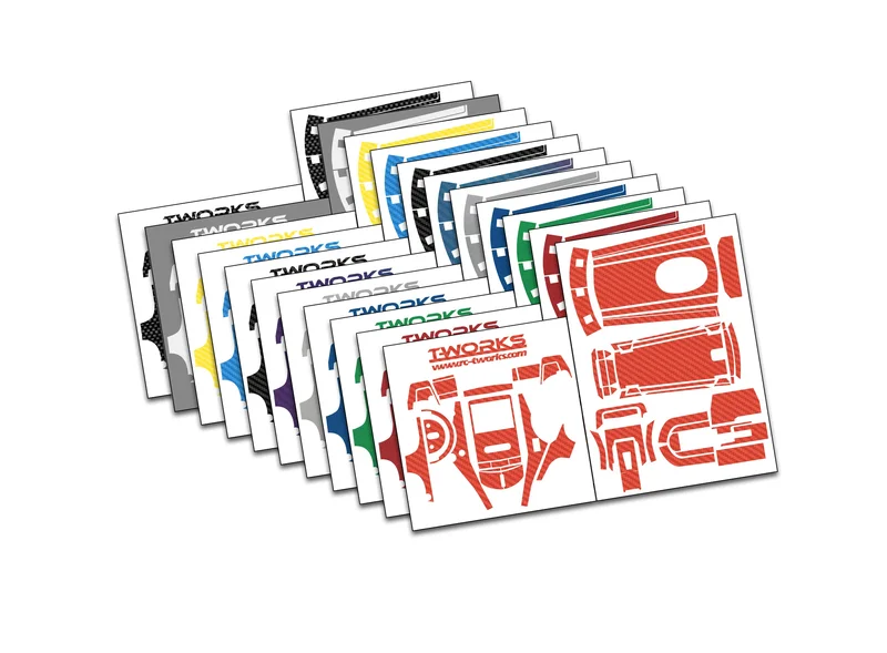 TS-072 3D Graphite Radio Skin Sticker ( For Futaba T3PV ) 6colors