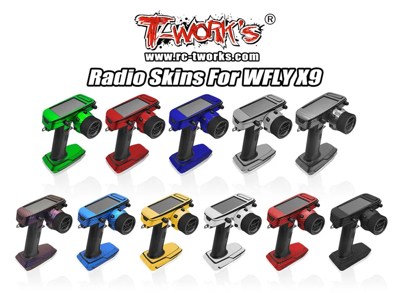 TS-074M Metal Chrome Radio Radio Skin Sticker ( For WFLY X9 ) 4 Colors