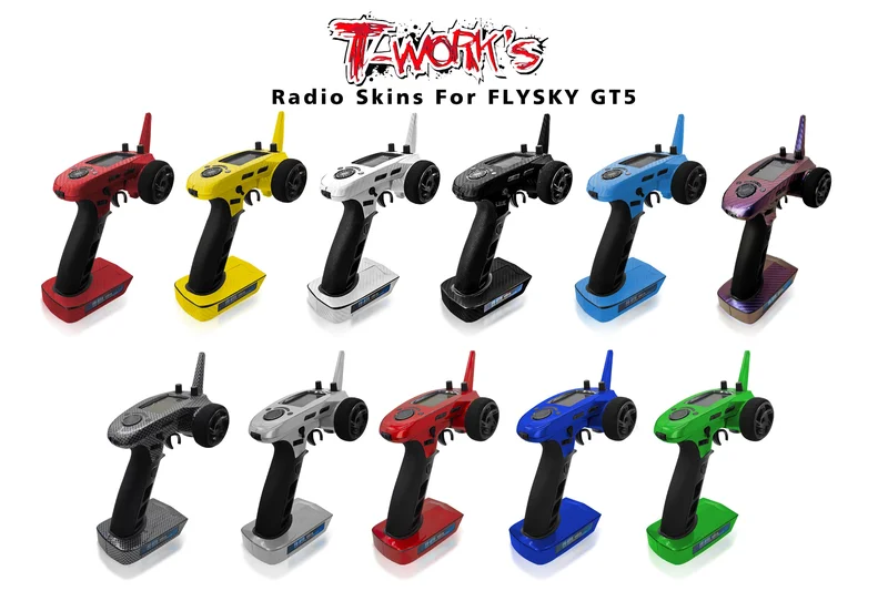 TS-076 3D Graphite Radio Skin Sticker ( For FLYSKY GT-5 ) 6colors