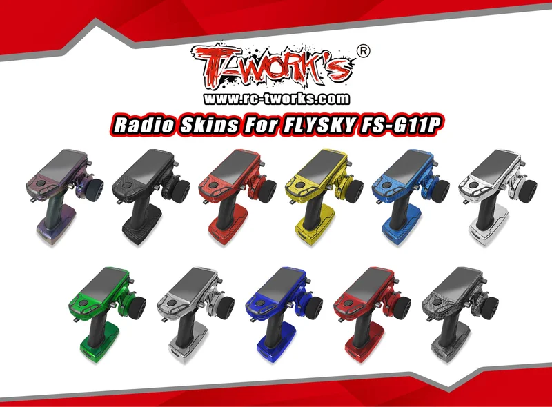 TS-080 3D Graphite Radio Skin Sticker ( For FLYSKY FS-G11P ) 6colors