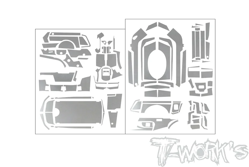 TS-086M Metal Chrome Radio Skin Sticker ( For Sanwa MT-R ) 4 Colors