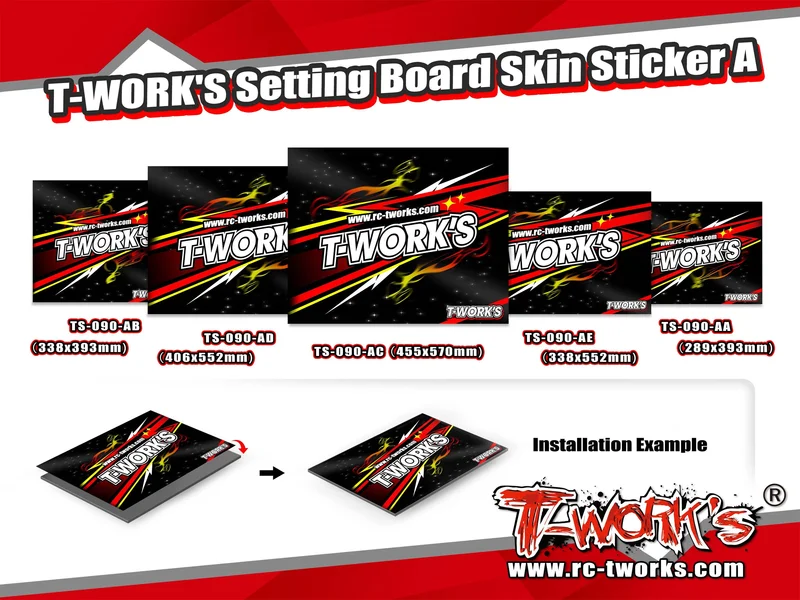 TS-090-A T-WORK'S Setting Board Skin Sticker A