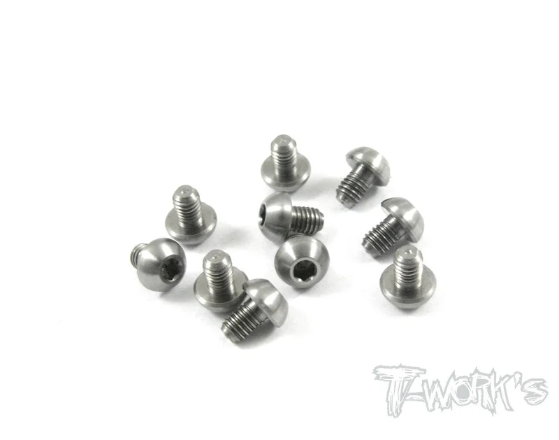 TSS-304B 3mm x 4mm 64 Titanium Hex. Socket Button Head Screw 10pcs