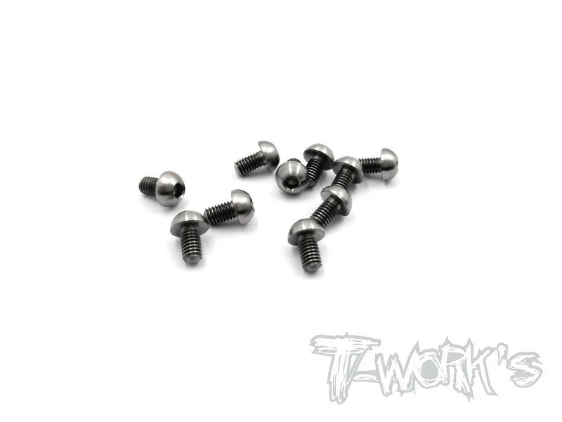 TSS-305B 3mm x 5mm 64 Titanium Hex. Socket Button Head Screw 10pcs
