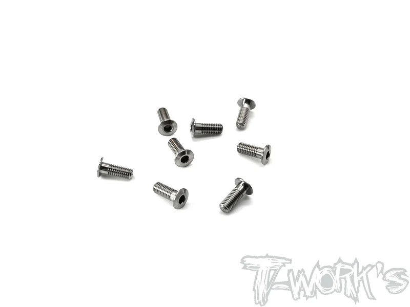 TSS-308LP 3mm x 8mm Hex. Socket Head Low Profile Half Thread Screws8pcs.