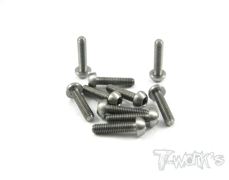 TSS-312B 3mm x 12mm 64 Titanium Hex. Socket Button Head Screw 10pcs