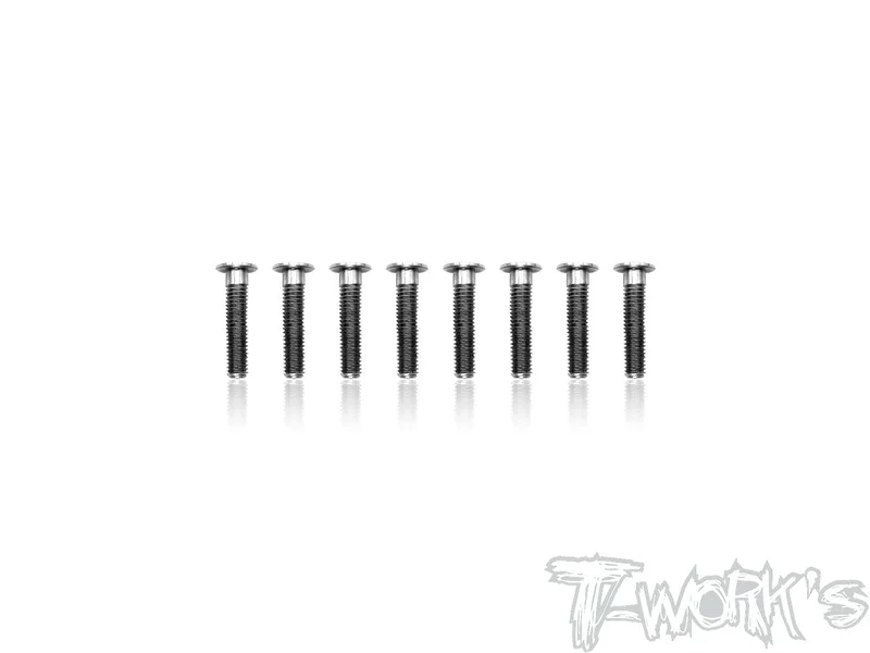 TSS-312LP 3mm x 12mm 64 Titanium Hex. Socket Head Low Profile Half Thread Screws8pcs.