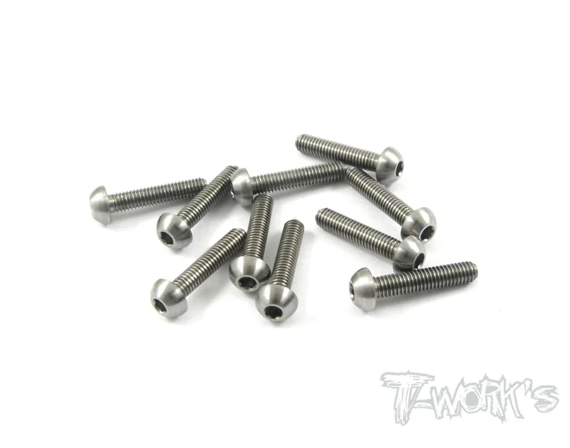 TSS-314B 3mm x 14mm 64 Titanium Hex. Socket Button Head Screw 10pcs