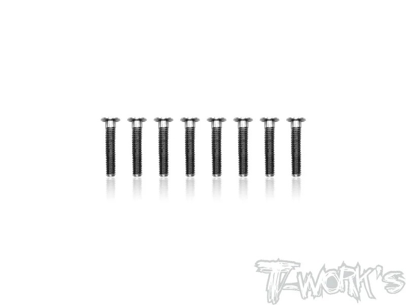 TSS-314LP 3mm x 14mm 64 Titanium Hex. Socket Head Low Profile Half Thread Screws8pcs.