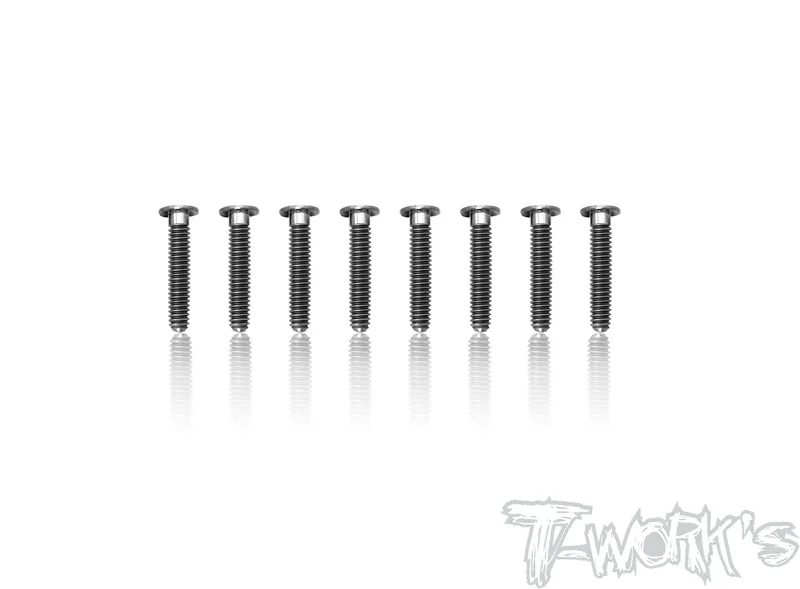 TSS-316LP 3mm x 16mm Hex. Socket Head Low Profile Half Thread Screws8pcs.