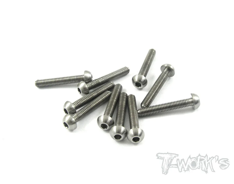 TSS-318B 3mm x 18mm 64 Titanium Hex. Socket Button Head Screw 10pcs