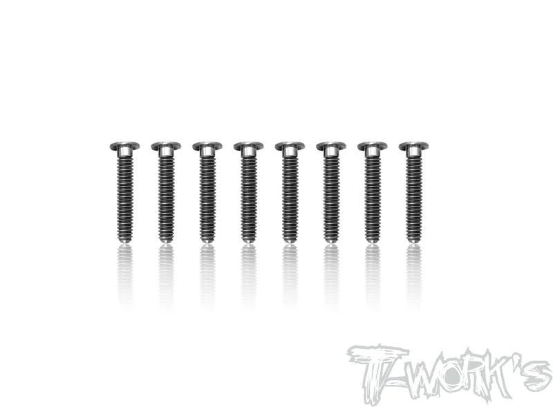 TSS-318LP 3mm x 18mm Hex. Socket Head Low Profile Half Thread Screws8pcs.