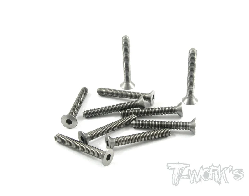 TSS-322C 3mm x 22mm 64 Titanium Hex. Countersink Screw 10pcs