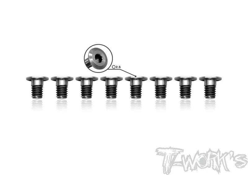 TSS-406LP 4mm x 6mm 64 Titanium  Hex. Socket Head Low Profile Half Thread Screws8pcs.