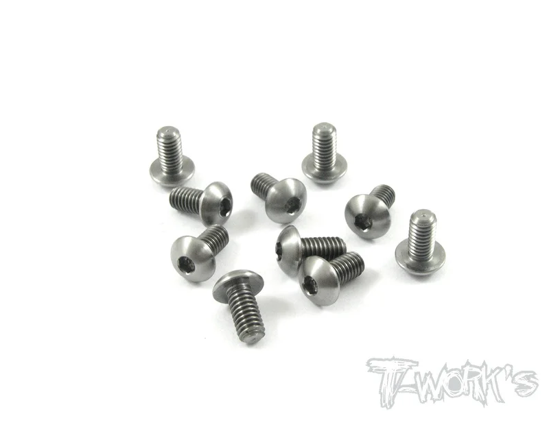 TSS-408B 4mm x 8mm  64 Titanium Hex Socket  Button Head Screw 10pcs