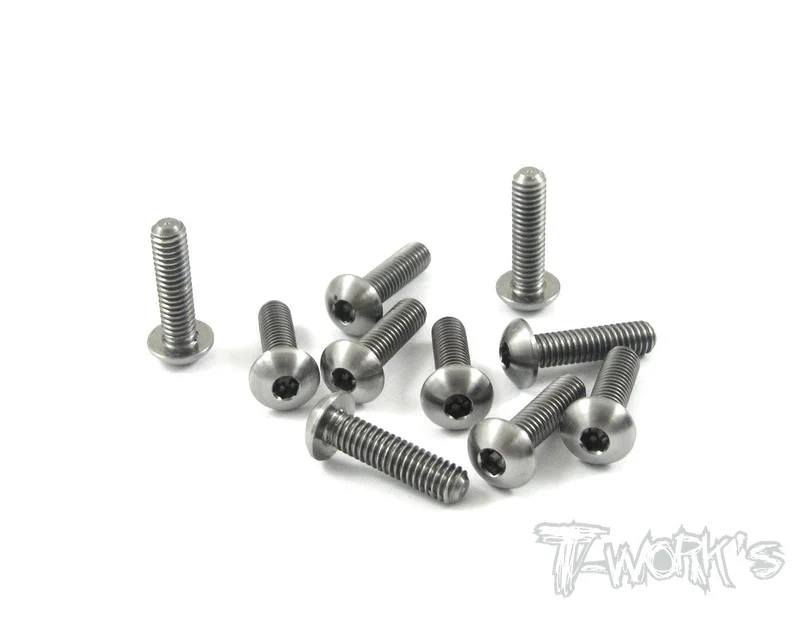 TSS-415B 4mm x 15mm 64 Titanium Hex Socket  Button Head Screw 10pcs