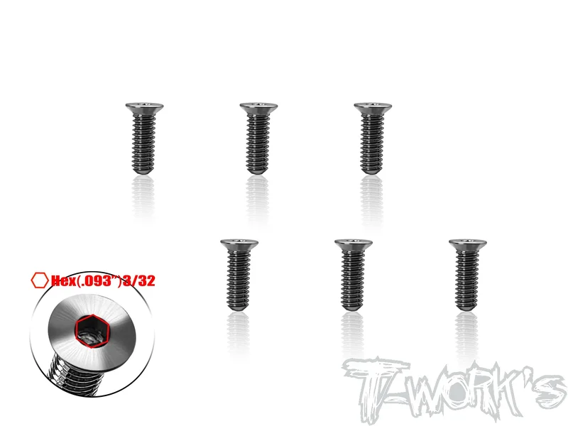 TSS-832C    8/32 Titanium Hex. Countersink Screw