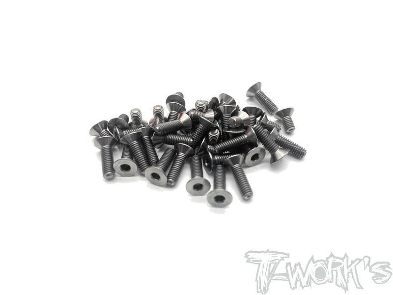 TSS-BD10LC-B64 Titanium Screw set ( Bottom )45pcs.( For Yokomo BD10 LC )