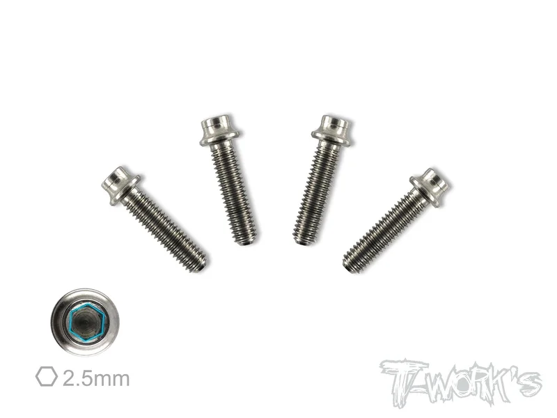 TSS-H  M3.5 64 Titanium Hex. Socket Head Screw ( 4pcs. )