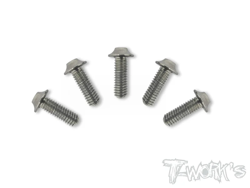 TSS-U-5 M4 64 Titanium Hex. Socket UFO Head Screw 5pcs.