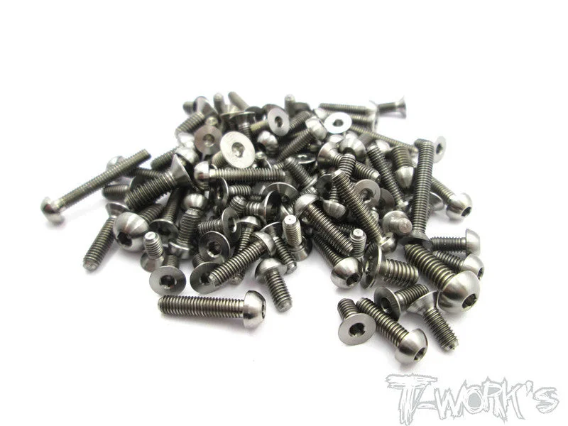 TSS-YR10  64 Titanium  Screw set 69pcs.(For Yokomo YR-10)