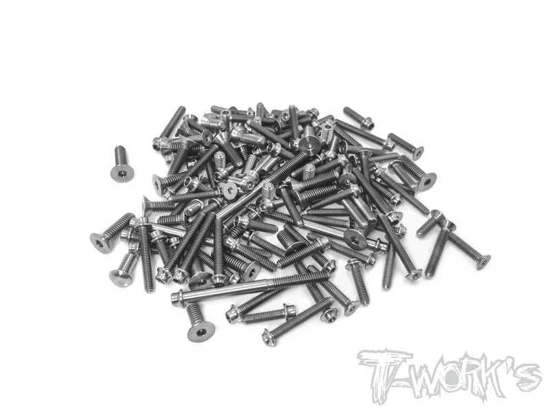TSSU-D817-V2 64 Titanium Screw set ( UFO Head )135pcs.( For HB Racing D817 V2 )