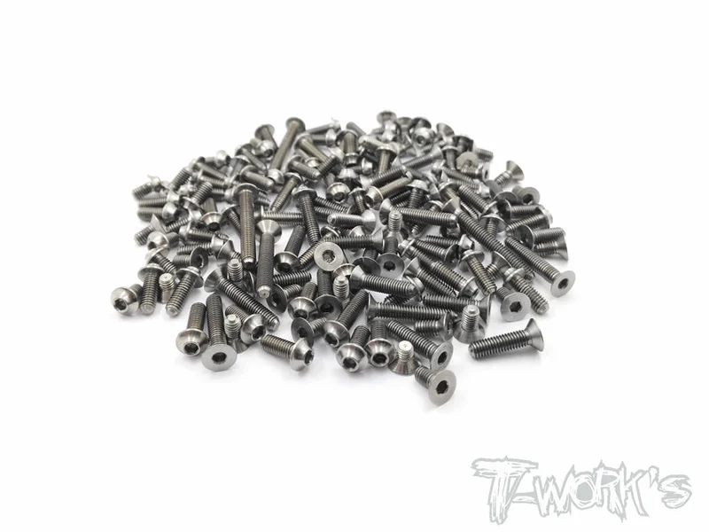 TSSU-XB4'21 64 Titanium Screw set ( UFO Head ) 141pcs.( For Xray XB4'21 )