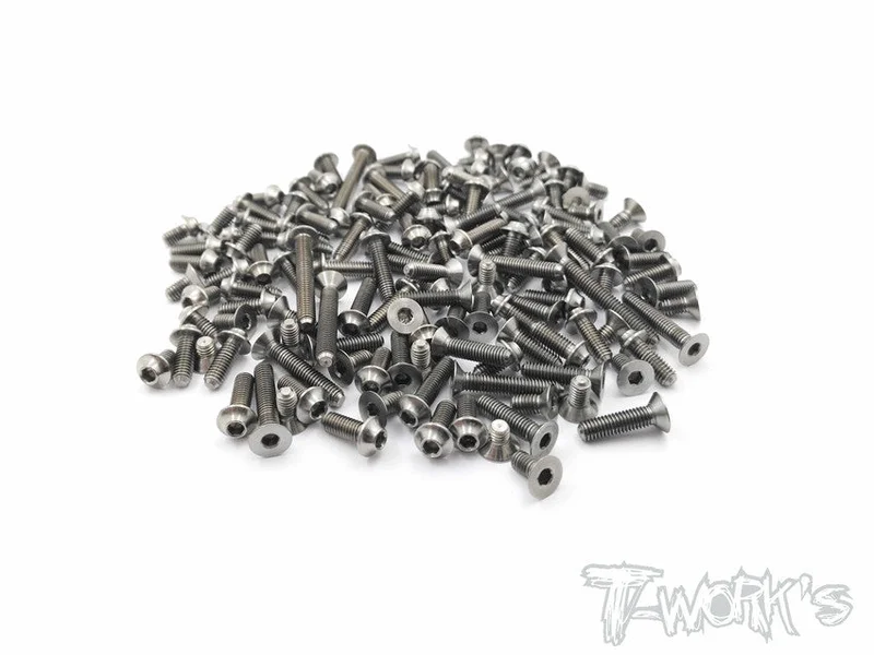 TSSU-XB8E'16 64 Titanium Screw set ( UFO Head )124pcs.(For Xray XB8E 2016 )