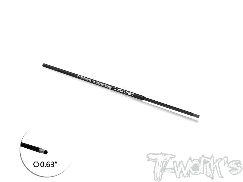 TT-026-H0.63 HSS Hex Wrench Replacement Tip 0.63" x 120mm (1 / 16")