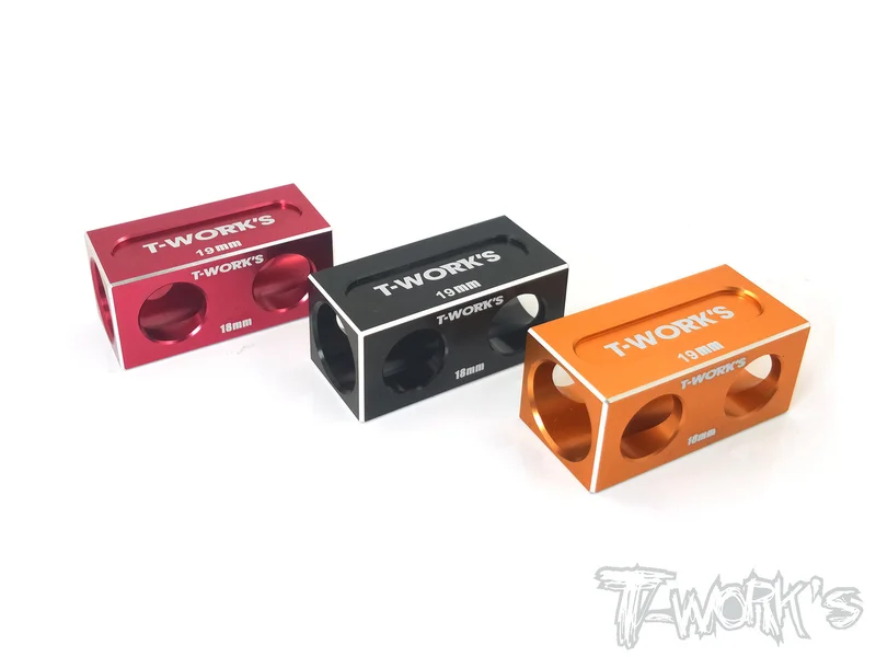 TT-050 18/19mm Anti Tweak Block ( For Yokomo BD9/BD11/ BD12/Xray T4 ) Red