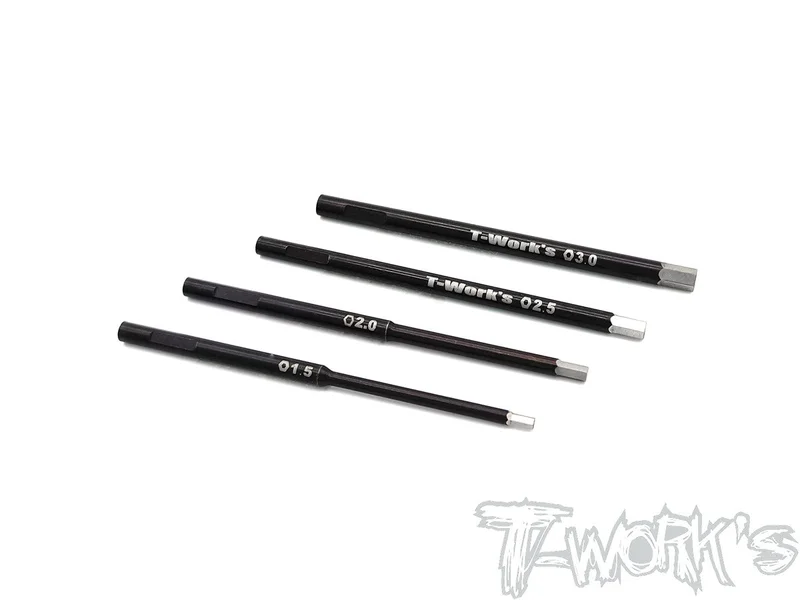TT-072-H HSS Hex Wrench Replacement Tip 0.05/0.9/1.3/1.5/2.0/2.5/3.0 x 60mm