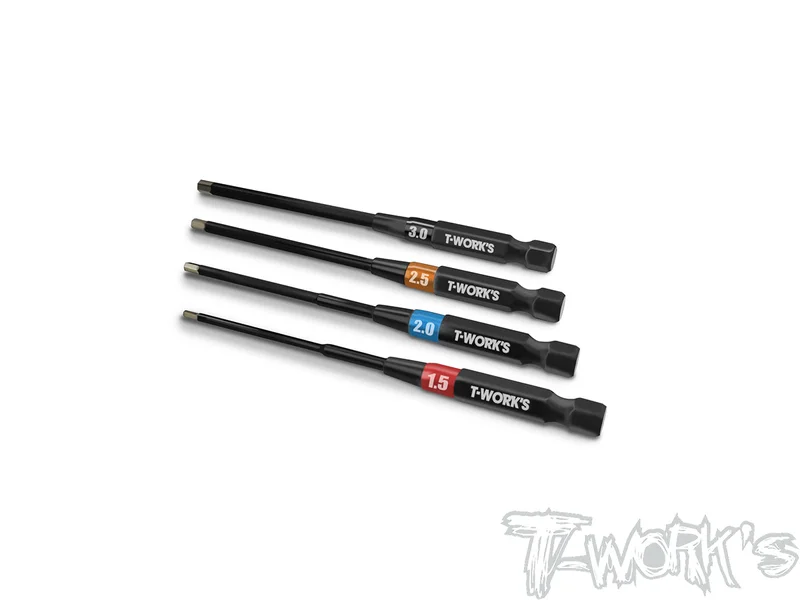 TT-079-V2 T-Work's V2 Power Tool Hex Tips set 1.5, 2.0, 2.5, 3mm)
