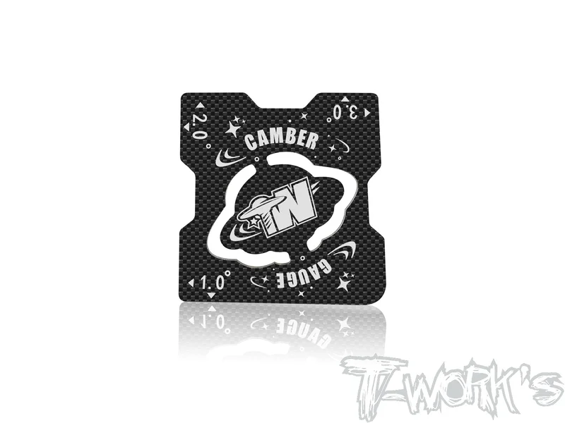 TT-131-A 1/8 & 1/10 Buggy Carbon-faced Camber Gauge ( 1-3 Degree )
