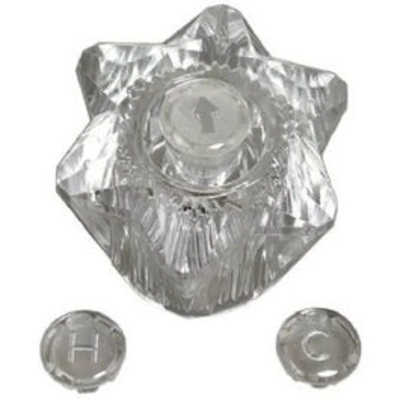 Tub & Shower Handle, Streamway, Acrylic, Broach J, 1-11/16 x 2-1/4-In.