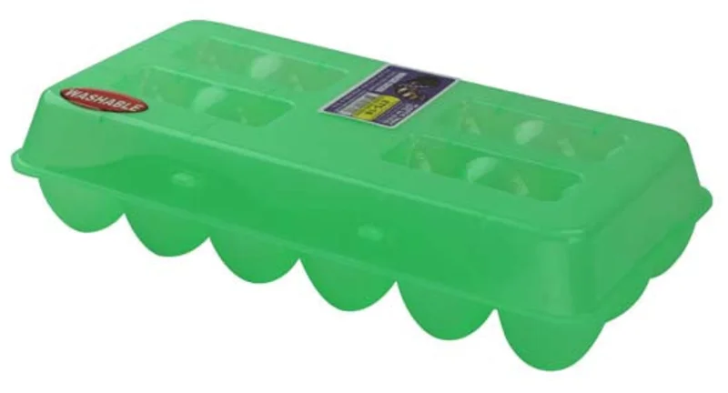 Tuff Stuff Products ETS12 Green Plastic Egg Carton Green