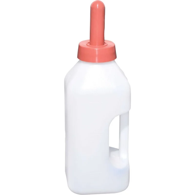 TUFF STUFF SNAP ON NIPPLE CALF BOTTLE WITH HANDLE WHITE