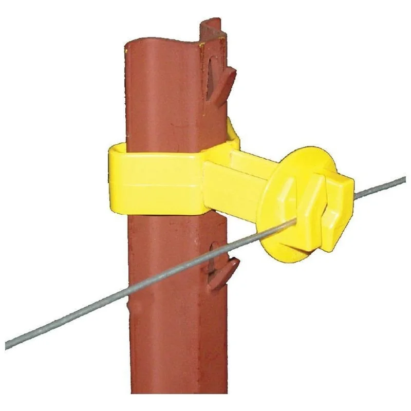U POST CHAIN LINK INSULATOR YELLOW