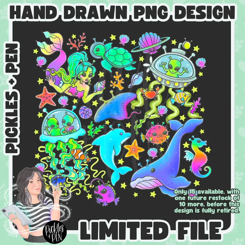 UFOs Under The Sea PNGs [LIMITED]