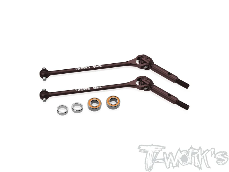 UJ-B7-HRC Steel Rear Universal Joint Set 69mm ( For Team Assoicated RC10 B7 HRC Rear Hub ) 2pcs.