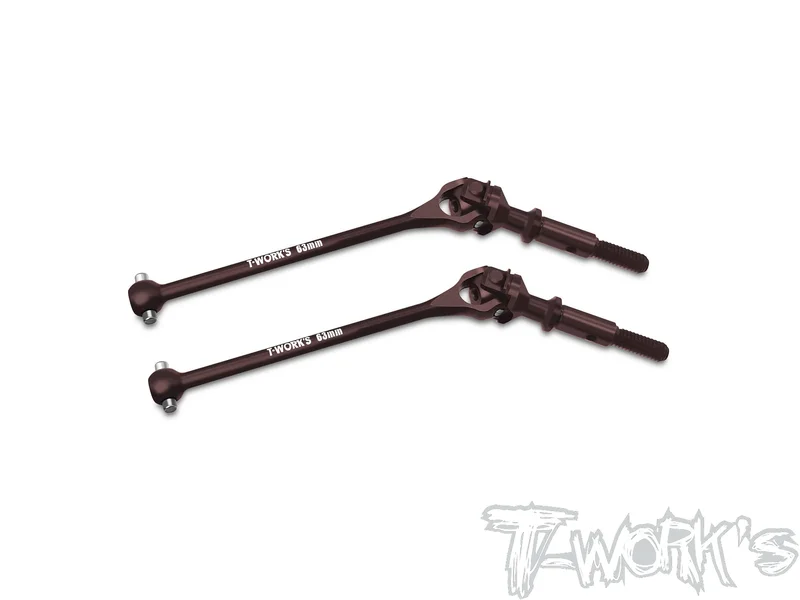 UJ-B74.2-R Steel Rear Universal Joint Set 63mm ( For Team Associated RC10 B74.2/74.1/B84 ) 2pcs.