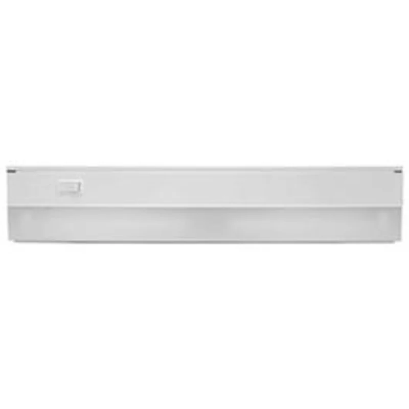 Under-Cabinet Fluorescent Light Fixture, White, Direct-Wire, 18-In.