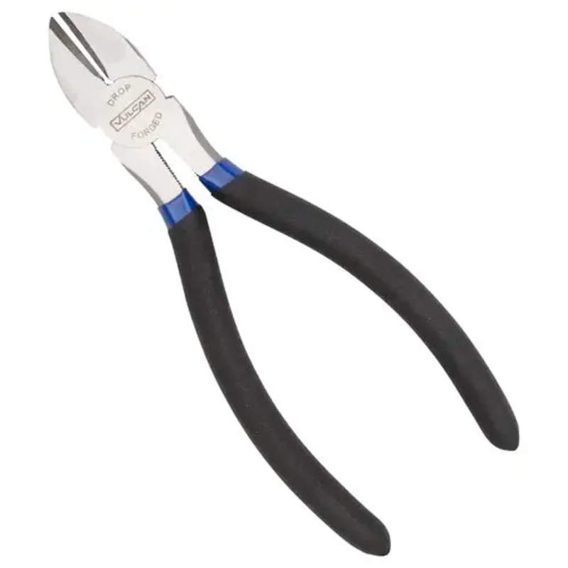 Vulcan Diagonal Cutting Plier Black/Blue Handle 6"