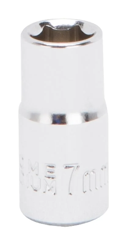 Vulcan Drive Standard Socket Metric 1/4" Drive 6-Point Chrome Vanadium Steel Chrome