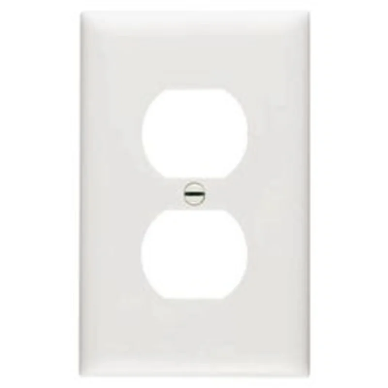 Wall Plate, Duplex Outlet, Urea, White